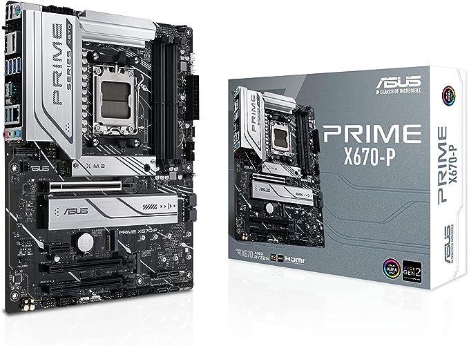 ASUS Prime X670-P Socket AM5 (LGA 1718) Ryzen 7000 ATX Motherboard(DDR5, 3xM.2 Slots, USB 3.2 Gen 2x2 Type-C®, USB4® Header, and 2.5Gb Ethernet) ASUS Prime X670-P Socket AM5 (LGA 1718) Ryzen 7000 ATX Motherboard(DDR5, 3xM.2 Slots, USB 3.2 Gen 2x2 Type-C®, USB4® Header, and 2.5Gb Ethernet)